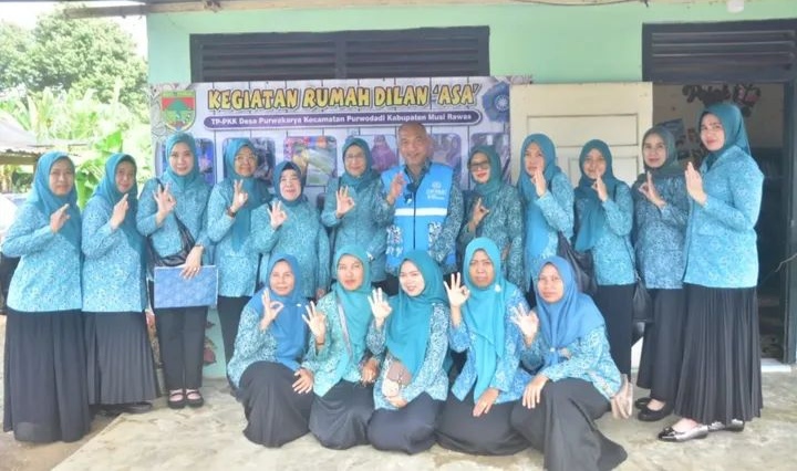 Ketua TP PKK Sumatera Selatan Berkunjung ke Kecamatan Purwodadi 